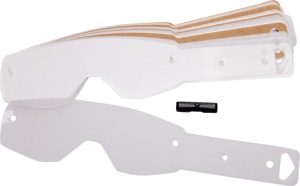 Scott Works Tear-Offs 20-Pack Clear For Hustle/Tyrant Goggles