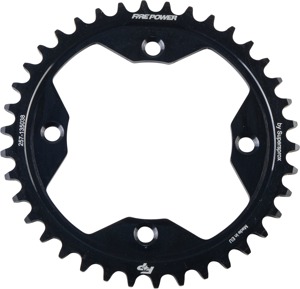 Fire Power Rear Steel Sprocket 38 Tooth Black For Honda TRX/ATC Models - 38T steel rear sprocket fits Honda TRX/ATC models