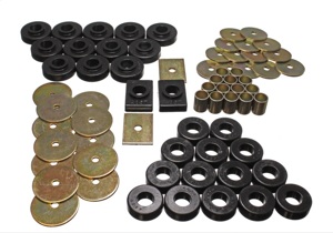 Energy Suspension Black Body Mount Set Fits 55-57 Chevy Full Size