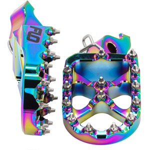 FLO Motorsports Pro Series Foot Pegs Jet Fuel Suzuki RM-Z250 RM-Z450 - Foot pegs for Suzuki RM-Z250/RM-Z450 (2010-2023)