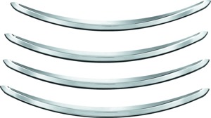 Kuryakyn Rear Fender Accents Chrome For FLHX & FLTR Models - Chrome rear fender accents For FLHX & FLTR Models