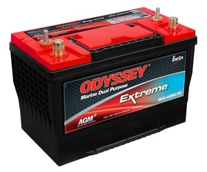 Odyssey Extreme AGM Battery ODX-AGM27M Group 27M Marine RV - Extreme AGM battery for Marine and RV applications