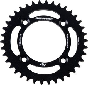 Fire Power Aluminum Rear Sprocket 38T Black For Honda CR60R - 38 tooth black aluminum rear sprocket For Honda CR60R
