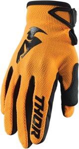 THOR Sector Gloves Men's 2XL Orange/Black - Lightweight MX gloves for off-road riding