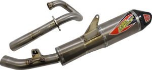 Pro Circuit Ti-6 Pro Titanium Full Exhaust System Silver Fits 22-24 CRF250R