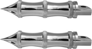 Accutronix Chrome Shifter Brake Pegs Pair Universal Fit - Fits most shifter and brake pedals