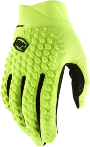 100% Men's Geomatic Gloves XL Flo Yellow for ATV/Motocross/Off-Road
