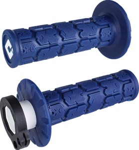 ODI V2 Rogue Lock-On Grips Blue For MX, Off-Road, Most Major Brands
