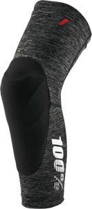 100% Teratec Knee Guards Gray Medium Unisex - Slip-on bicycle knee guards, Gray, size M