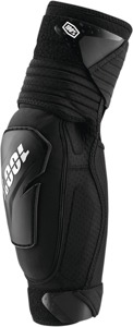 100% Fortis Elbow Guards S/M Black White Adult Unisex - Hybrid elbow guards with CE Level 1 protection