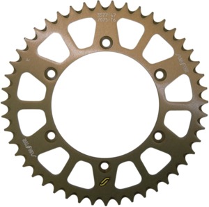 Works Triplestar Aluminum Rear Sprocket 50T - For DRZ400 E/S/SM, KLX400, RM 125/250, RMZ250/450