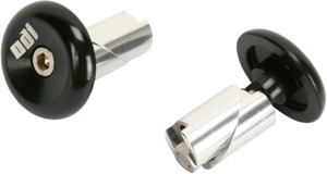 ODI Aluminum Handlebar End Plugs Black Universal Pair - Universal fit 14-19mm ID handlebars, Black
