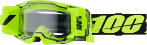 100% ARmatic Forecast Goggle Adult Neon Yellow Clear Lens Roll-Off - Ultra-wide roll-off goggle, adult, neon yellow, clear lens