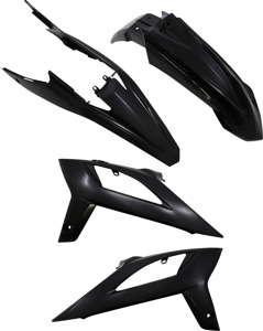 Acerbis Plastic Kit Black For Beta RR/RR Race Edition 2T/4T 2020-2022 - Black plastic body kit For Beta RR 2T/4T 2020-2022