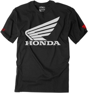Youth Honda Big Wing Tee - Honda Big Wing Tee Blk Yxl