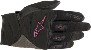 Women's Shore Street Riding Gloves Black/Pink Medium