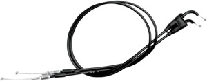 Motion Pro Throttle Cable Set +3 Black Vinyl Push-Pull