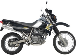 LeoVince X3 Slip-On Muffler Brushed For Kawasaki KLR 650 1997-2023 - Slip-on muffler for Kawasaki KLR 650 1997-2023