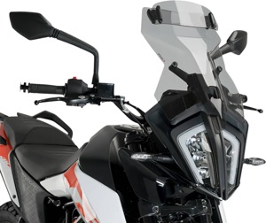 Puig Touring Windscreen with Visor Smoke Fits KTM 390 Adventure