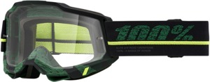 100% Accuri 2 Overlord Goggles Clear Lens Green Frame