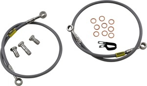 Stainless Steel Front 2-Lines Brake Line Kit - For 99-02 Yamaha YZFR6