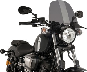 Puig Naked New Generation Windscreen Dark Smoke Fits Yamaha XVS950 Bolt