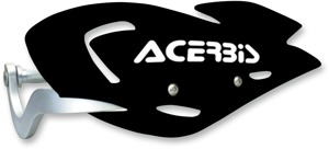 Acerbis Uniko ATV Handguards Black Flat Pair - Universal ATV handguards, black, pair