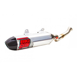 Big Gun EXO Series Slip-On Exhaust Silver Fits Yamaha Raptor 700