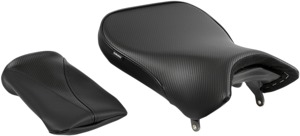 Sargent World Sport 2-Up Seat CarbonFX Vinyl Black Fits Suzuki SV