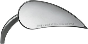 Rad III Teardrop Mirror Black Right 7"x3" by Arlen Ness