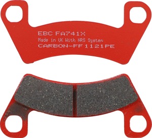 EBC FA741X Carbon X Brake Pads Set Front For Arctic Cat Textron UTV - Front brake pads For Arctic Cat Wildcat, Textron Stampede