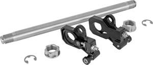 Performance Machine Axle Adjuster Kit Black Harley Touring Models - Axle adjuster kit for Harley-Davidson Touring