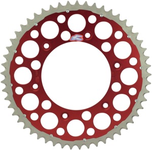 Aluminum Rear Sprocket Twinring 50T Red - For Honda CR CRF XR
