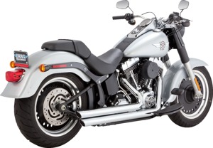 Vance & Hines Big Shots Staggered Exhaust System Chrome For Harley Softail 86-09