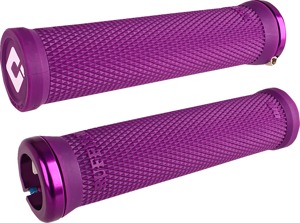 ODI Ruffian V2.1 Lock-On Grips Purple 7/8" Bars - Lock-On grips, purple, for 7/8" handlebars