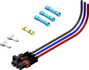 KFI 3-Pin Wire Harness Pigtail 12" Fits Polaris Pulse System