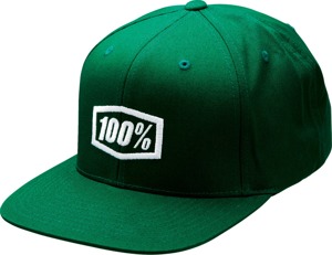 100% Men's Icon Hat Forest Green One Size