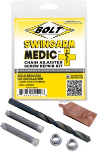 Bolt Swingarm Medic Chain Adjuster Repair Kit - For repairing M8 swingarm chain adjusters