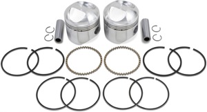 Wiseco Pro Lite Piston Kit 3.447in Bore 9:1 CR For 48-80 Big Twin