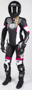 Women's Apex V1 RR Leather One-Piece Race Suit Rubine Medium