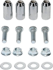 Moose Offroad Rear Wheel Stud/Nut Kit For Polaris Models 3/8-25 - Rear Wheel stud/nut kit for Polaris ATVs/UTVs