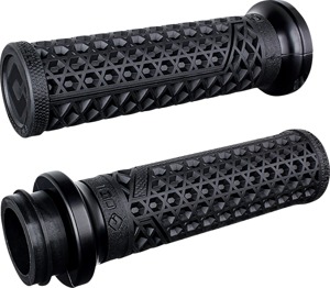 ODI Vans Signature Indian TBW 1in Grips Black/Matte Black - Lock-On grips for Indian TBW models 2018+