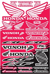 Factory Effex Universal Graphic Kit Hon CRF Sticker Sheet