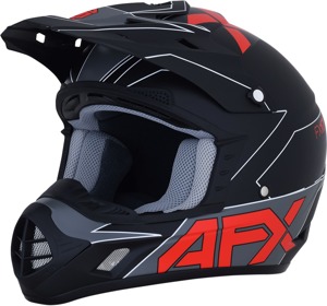 FX-17 Full Face Offroad Helmet Matte Red Medium