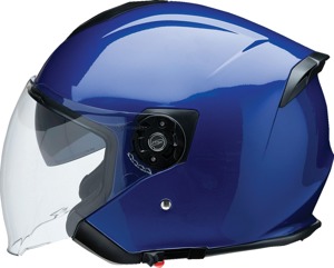 Z1R Road Maxx 2.0 Helmet Blue Large - Open-face helmet with sun visor