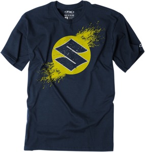 Youth Suzuki Overspray Tee - Suz Overspray Tee Nvy Yxl
