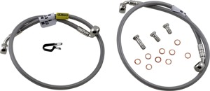 Stainless Steel Front 2-Lines Brake Line Kit - For 12-16 Suzuki GSXR1000