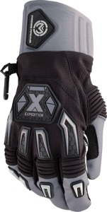 Moose Expedition Men's Gloves Black/Gray XL - Men's XL black/gray off-road gloves