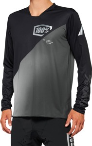 100% Men's R-Core X Long Sleeve Jersey Black/Grey XL