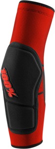 100% Ridecamp Elbow Guards XL Black/Red Unisex - Lightweight XL elbow guards for adult cyclists